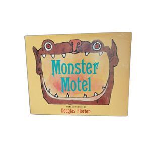 Monster Motel Douglas Florian hardcover childrens signed author Harcourt Brace